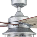 52 Inch Indoor Outdoor Ceiling Fan LED Light Dual Mount