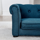 Elegant Rectangle Pet Bed, Durable Elevated Dog Sofa Bed, Comfortable Dog Couch, Blue Foam, 40'*23'*14'