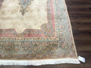 Persian Kerman Rug 6x9, Pastel Colors, Semi Open Field