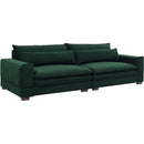 104.72" Mid-Century Sofa Couch Modern Upholstered Couch for Livingroom,Bedroom, Apartment, Home Office GREEN