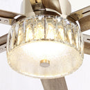 65" Satin Nickel Indoor Down Rod Ceiling Fan