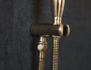 Unlacquered Brass Rainfall Shower - Unlacquered Brass Shower Set