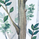 Nursery Woodland Forest Wallpaper. Watercolor Birch Tree Forest Wall Mural.