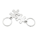 Set Of 2 Puzzle Pieces Keychains