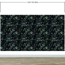 Tropical Leaves In a Dark Jungle Background Wallpaper