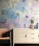 Affirmation Quote Wallpaper. Self Care Meditation Quote Bedroom Decor.