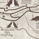 Vintage Map of Yosemite Valley 1937