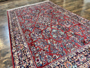 Karastan Rug 5.9 x 9 Red Sarouk