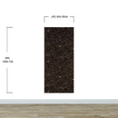 Dark Brown Wallpaper. Chinoiserie Flower Pattern Wallpaper.