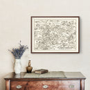 Vintage Map of Mt. Rainier National Park 1946