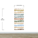 Minimalist Boho Wallpaper Peel and Stick Mural. Pastel Color Brush Strokes Stripes Pattern Design.