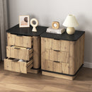 Multi-Functional Three-Drawer MDF Nightstand, Perfect for Storing Items of Different Heights, A Perfect Combination of Nature and Fashion, With Product Dimensions of 19*15.7*17.5 inches