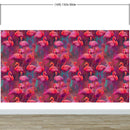 Bright Pink Flamingos Wallpaper - Modern Miami Vibes, Tropical Home Decor