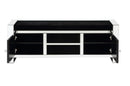 Noralie - 59" Bench With Storage - Mirrored & Faux Diamonds