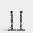 Carat Anthracite - Candlestick Pair