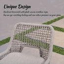 Counter Height Bar Stools With Backrest Set of 4 Rattan