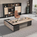 Spacious Executive Desk With Ample Storage Drawers