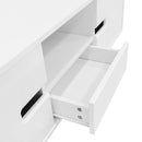 U-Can Modern High Glossy Rectangle Coffee Table, Stylish Center Table with Storage Space, Accent Furniture with 16 Color LED Lights for Living Room