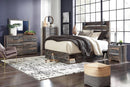 Rusticated Six Drawer Dresser Weathered Brown Bedroom