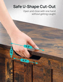 39 Inch Rustic Brown IndustrialGrade SolidStorage Chest