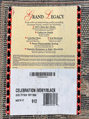 Oriental Rug 8x11, Floral Pattern, Ivory and Black