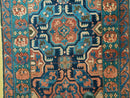 3'10" X 10' Antique Caucasian Seychor Rug Hand Made Wool Carpet Organic Dye Nice