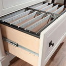 Two Drawer File Cabinet In Glacier Oak With Interlocking Drawers