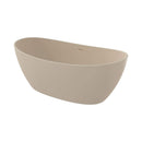 [65X33.5-Inch] Nuvia Freestanding Modern Oval Stone Resin Soaking Tub With Overflow Drain (SAK39231)