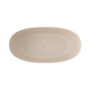 [65X33.5-Inch] Nuvia Freestanding Modern Oval Stone Resin Soaking Tub With Overflow Drain (SAK39231)
