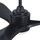 66'' Misael Propeller Integrated Led Indoor Modern Black Ceiling Fan with Remote And Light Kit Included