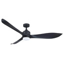 66'' Misael Propeller Integrated Led Indoor Modern Black Ceiling Fan with Remote And Light Kit Included