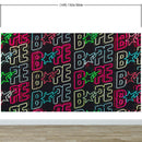 Neon Bape Brand Lights Wallpaper Mural. Streetwear Hype Beast Aesthetics.
