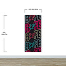Neon Bape Brand Lights Wallpaper Mural. Streetwear Hype Beast Aesthetics.