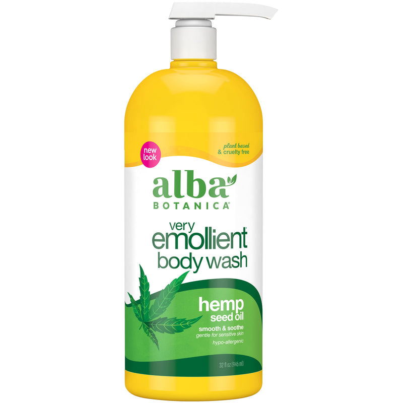 Alba Botanica Hempquility Nourishing Bath & Body Wash (32 Fl Oz)