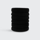 Black Thick Elastics 6pc Set
