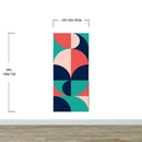Geometric Shapes Contemporary Wall Mural.