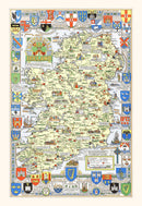 Historical Map of Ireland 1955