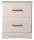 Stelsie - Two Drawer Night Stand - White