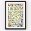 Historical Map of Ireland 1955