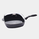 HD Nonstick Square Saute Pan with Glass Lid | Made in Switzerland