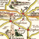 Vintage Pictorial Plan of Ireland 1933