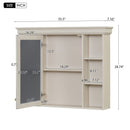 Wall Mounted Bathroom Storage Cabinet With Mirror Door