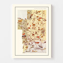 Vintage Map of Schoolcraft County, Michigan 1936
