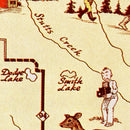 Vintage Map of Schoolcraft County, Michigan 1936