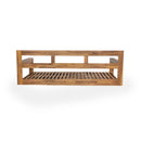 TOPMAX Patio Wooden Twin Size Porch Swing Daybed Frame, Garden Swing Bench Chair with 4 Hanging Ropes for Backyard,Outdoor,Natural