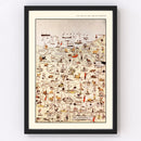 Vintage Map of Luce County, Michigan 1936