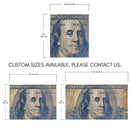 Colorful Money Wallpaper. Benjamin Franklin 100 Dollar Bill Wall Mural.