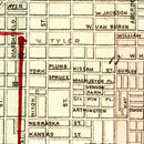 Vintage Map of Chicago, Illinois 1872