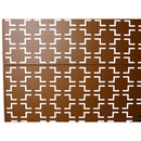 Outdoor & Indoor Freestanding Decorative Privacy Screen for Deck Balcony Patio, Metal Privacy Screen Brown 76' H×48' W