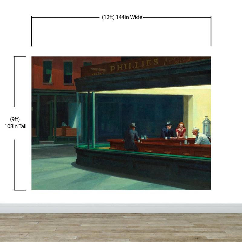 Nighthawks Painting Wallpaper. Painting by Edward Hopper.